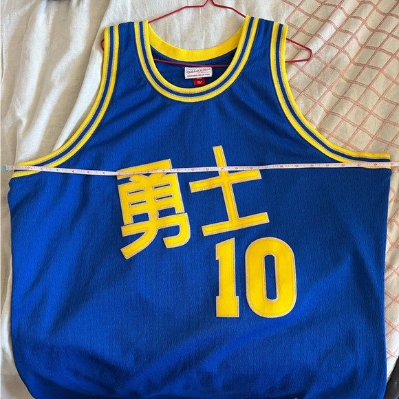 Mitchell and Ness Golden State Warriors Tim Hardaway Chinese New Year Jersey XL - Picture 10 of 11